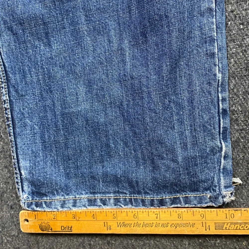 Pelle Pelle Baggy Jeans Sz 40 Mens Blue Streetwear Wide Leg Marc Buchanan